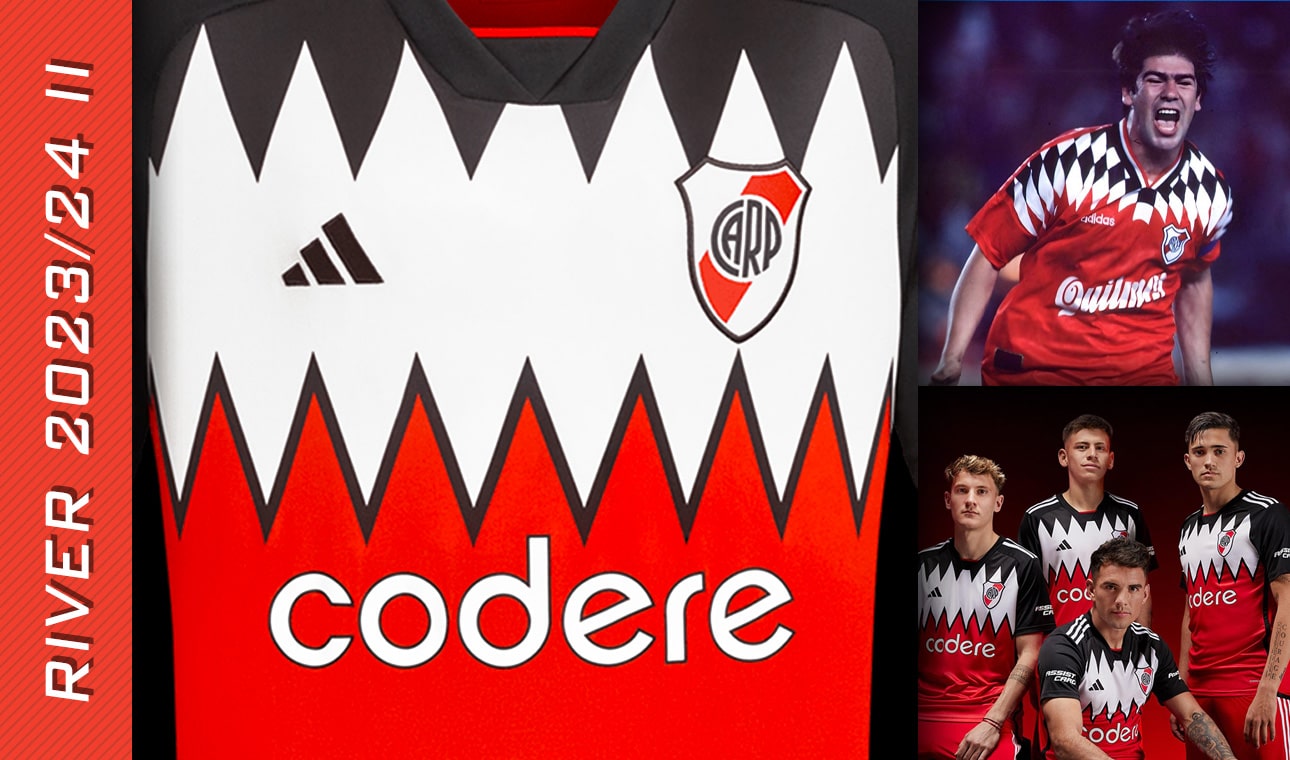Details of the River Plate 2023/2024 II Adidas  jersey